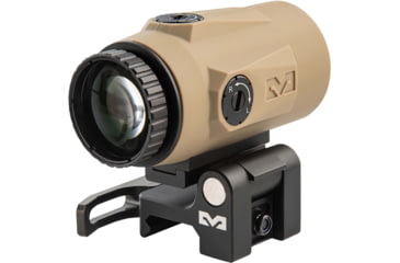 Image of Meprolight MMX4 4x24mm Micro Magnifier w/ Quick Flip, QD Picatinny, Black, 3.2x1.4x1.74 inch, 8016000200