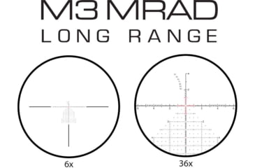 Image of Meprolight MVO 6-36x56mm 34mm Tube Rifle Scope, First Focal Plane, Etched Glass M3 MRAD, Black, 901247706