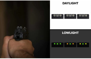 Image of Meprolight Self Illuminated Tru-Dot Fixed Night Sights For Smith &amp; Wesson M&amp;P C.O.R.E, ML11790