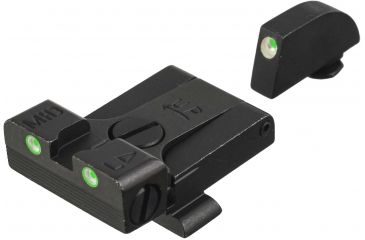 Image of Meprolight Tru-Dot Adjustable Night Sight Set for Glock 19 &amp; 20, Green Front/Rear, 20224