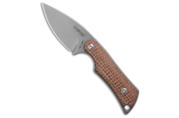 Image of Mercury Mercury Kali Fixed Blade Knife Red Burlap Micarta 2.4" Stonewash, Brown/Red, Bohler N690, adult, BHQ-214303