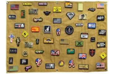 Image of Merica Life Morale Patch Collector Panel, Coyote, 27.5 x 39.3in, ML-PP-LRG-COY