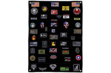 Image of Merica Life Medium Patch Collector Board - Hook &amp; Loop Patch Panel, Black, 23.5 x 31.5, ML-PP-MED-BLK