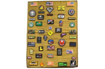 Image of Merica Life Medium Patch Collector Board - Hook &amp; Loop Patch Panel, Coyote, 23.5 x 31.5, ML-PP-MED-COY