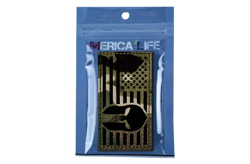 Image of Merica Life Reflective Fabric US Flag w/ Spartan Molon Labe Patch, 3 x 2in, REF-MC-FLAGSPAR