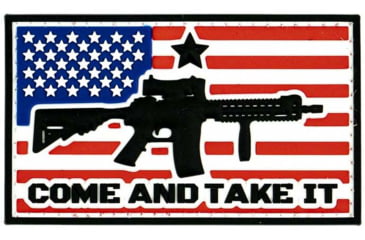 Image of Merica Life US Flag Come and Take it Forward PVC Patch, 3 x 2, USFLAG-CATI