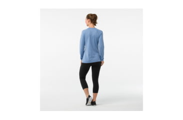 Image of Smartwool Merino 150 Baselayer Pattern Long Sleeve-Women's, Blue Steel, Extra Small, SW015256474-XS