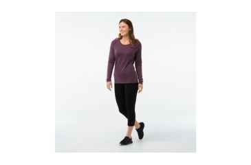 Image of Smartwool Merino 150 Baselayer Pattern Long Sleeve Shirt Womens, Bordeaux, L, SW015256590-L
