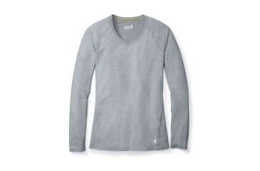 Image of Smartwool Merino 150 Baselayer Pattern Long Sleeve Shirt Womens, Dark Pebble Gray, L, SW015256948-L
