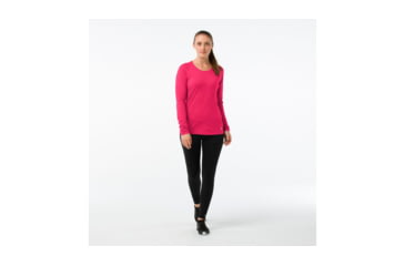 Image of Smartwool Merino 150 Baselayer Pattern Long Sleeve-Women's, Potion Pink, Extra Small, SW015256906-XS
