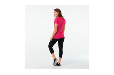 Image of Smartwool Merino 150 Baselayer Pattern Short Sleeve-Women's, Potion Pink, Extra Small, SW015254906-XS