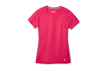 Image of Smartwool Merino 150 Baselayer Pattern Short Sleeve-Women's, Potion Pink, Extra Small, SW015254906-XS