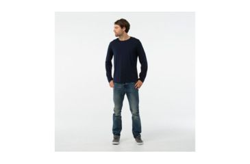 Image of Smartwool Merino 150 Long Sleeve-Men's, Deep Navy, Small, SW016072092-S