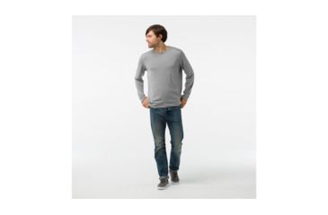 Image of Smartwool Merino 150 Pattern Long Sleeve-Men's, Light Gray, Medium, SW016073039-M