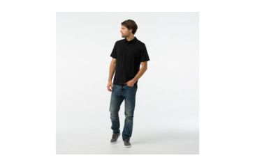 Image of Smartwool Merino 150 Polo-Men's, Black, Medium, SW000216001-M