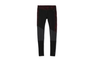 Image of Smartwool Merino 250 Asym Bottom-Women's, Black-Tibetan Red, Extra Large, SW015096A62-XL