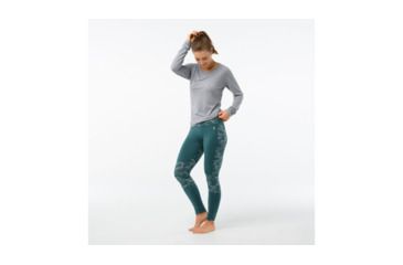 Image of Smartwool Merino 250 Asym Bottom-Women's, Mediterranean Green, Medium, SW015096A19-M