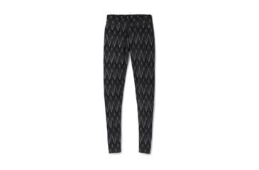 Image of Smartwool Merino 250 Baselayer Pattern Bottom-Women's, Black-Charcoal H, Large, SW0NP207A41-L