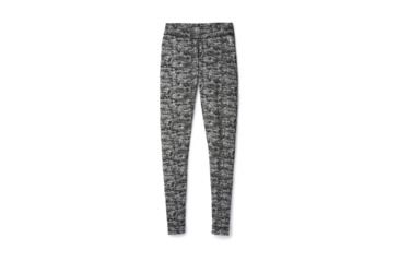 Image of Smartwool Merino 250 Baselayer Pattern Bottom-Women's, Black-Moonbeam Heather, Large, SW0NP207A51-L
