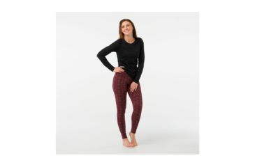 Image of Smartwool Merino 250 Baselayer Pattern Bottom-Women's, Fig, Large, SW0NP207A13-L