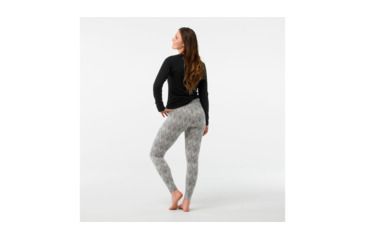 Image of Smartwool Merino 250 Baselayer Pattern Bottom-Women's, Light Gray-Moonbeam Heather, Large, SW0NP207A42-L