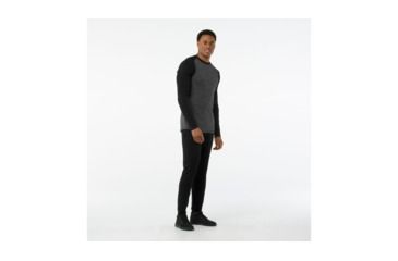Image of Smartwool Merino 250 Baselayer Pattern Crew - Mens, Black/Black, 2XL, SW0NP601002-XXL
