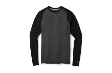 Image of Smartwool Merino 250 Baselayer Pattern Crew - Mens, Black/Black, 2XL, SW0NP601002-XXL