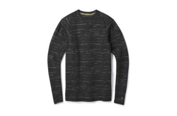 Image of Smartwool Merino 250 Baselayer Pattern Crew-Men's, Charcoal-Black, Small, SW0NP601698-S