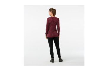 Image of Smartwool Merino 250 Baselayer Pattern Crew-Women's, Fig, Large, SW0NP226A13-L