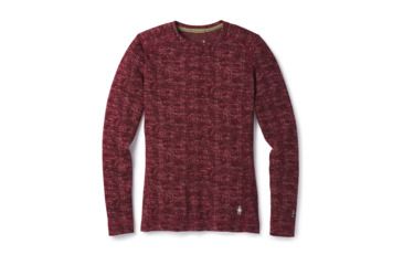 Image of Smartwool Merino 250 Baselayer Pattern Crew-Women's, Fig, Large, SW0NP226A13-L