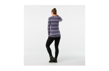 Image of Smartwool Merino 250 Baselayer Pattern Crew-Women's, Purple Mist, Small, SW0NP226A26-S