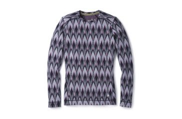 Image of Smartwool Merino 250 Baselayer Pattern Crew-Women's, Purple Mist, Small, SW0NP226A26-S