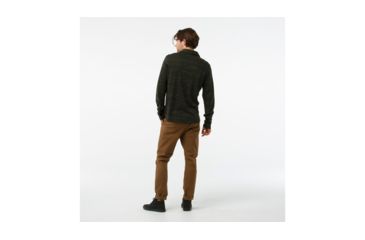 Image of Smartwool Merino 250 Button Down Long Sleeve-Men's, Olive-Black, Small, SW010234A74-S