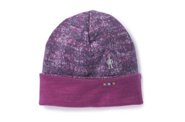 Image of Smartwool Merino 250 Reversible Pattern Cuffed Beanie-Youth Unisex, Meadow Mauve H, Medium, SW018019A11-SM