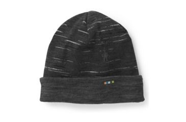 Image of Smartwool Merino 250 Pattern Cuffed Beanie-Unisex, Charcoal-Black, Unisex Medium, SW0SC181698-1FM