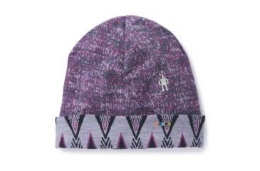 Image of Smartwool Merino 250 Pattern Cuffed Beanie-Unisex, Dark Blue Steel, Unisex Medium, SW0SC181292-1FM