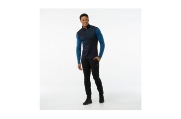 Image of Smartwool Merino 250 Pullover-Men's, Deep Navy-Bright Cobalt, Small, SW016085A40-S