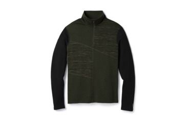Image of Smartwool Merino 250 Pullover-Men's, Olive-Black, Medium, SW016085A74-M