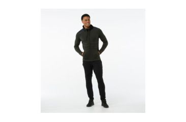 Image of Smartwool Merino 250 Hoody Sport-Men's, Olive-Black, Large, SW016901A74-L
