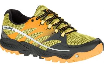 Image of Merrell All Out Charge Trail Running Shoe - Men's-Yellow-Medium-8