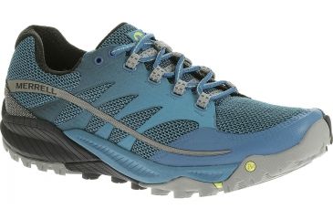 Image of Merrell All Out Charge Trail Running Shoe - Men's-Racer Blue/Navy-Medium-13 US