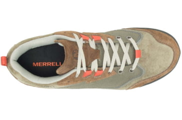 Image of Merrell Burnt Rock Travel Suede Shoes - Mens, Dusty Olive, 11.5, Regular, J95233-11.5
