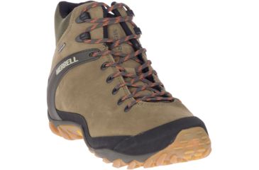 Image of Merrell Cham 8 LTR Mid WP Hiking Shoes - Mens, Olive, 10 US, J033441-10.0