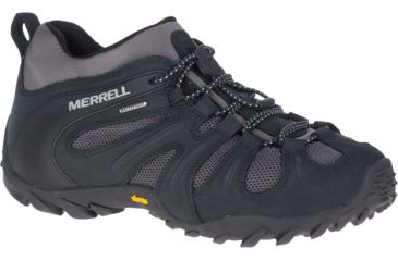 Image of Merrell Cham 8 Stretch WP Hiking Shoes - Mens, Black/Grey, 10.5 US, J034177-10.5