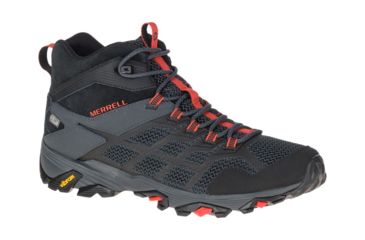 Image of Merrell Moab FST 2 Mid Waterproof Hiking Boots - Men's, Black/Granite, 10, Medium, J77511-10