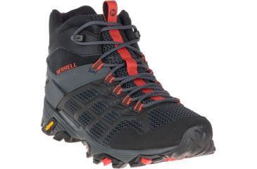 Image of Merrell Moab FST 2 Mid Waterproof Hiking Boots - Men's, Black/Granite, 10, Medium, J77511-10