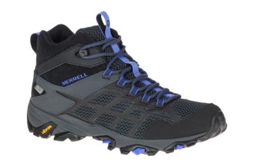 Image of Merrell Moab FST 2 Mid Waterproof Hiking Boots - Women's, Black/Granite, 6.5, Medium, J77518-6.5