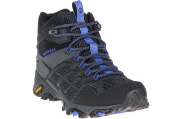 Image of Merrell Moab FST 2 Mid Waterproof Hiking Boots - Women's, Black/Granite, 6.5, Medium, J77518-6.5