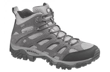 Image of Merrell Moab Mid Waterproof Hiking Shoe - Men's-Beluga-Medium-12 US