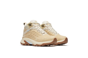 Image of Merrell Moab Speed 2 Leather Mid WP Hiking Shoes - Womens, Latte, 8.5 US, J038492-8.5